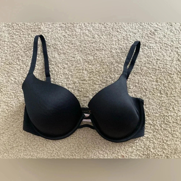 Savage X Fenty T Shirt Bra in Black Caviar Size 32DDD - Picture 3 of 6